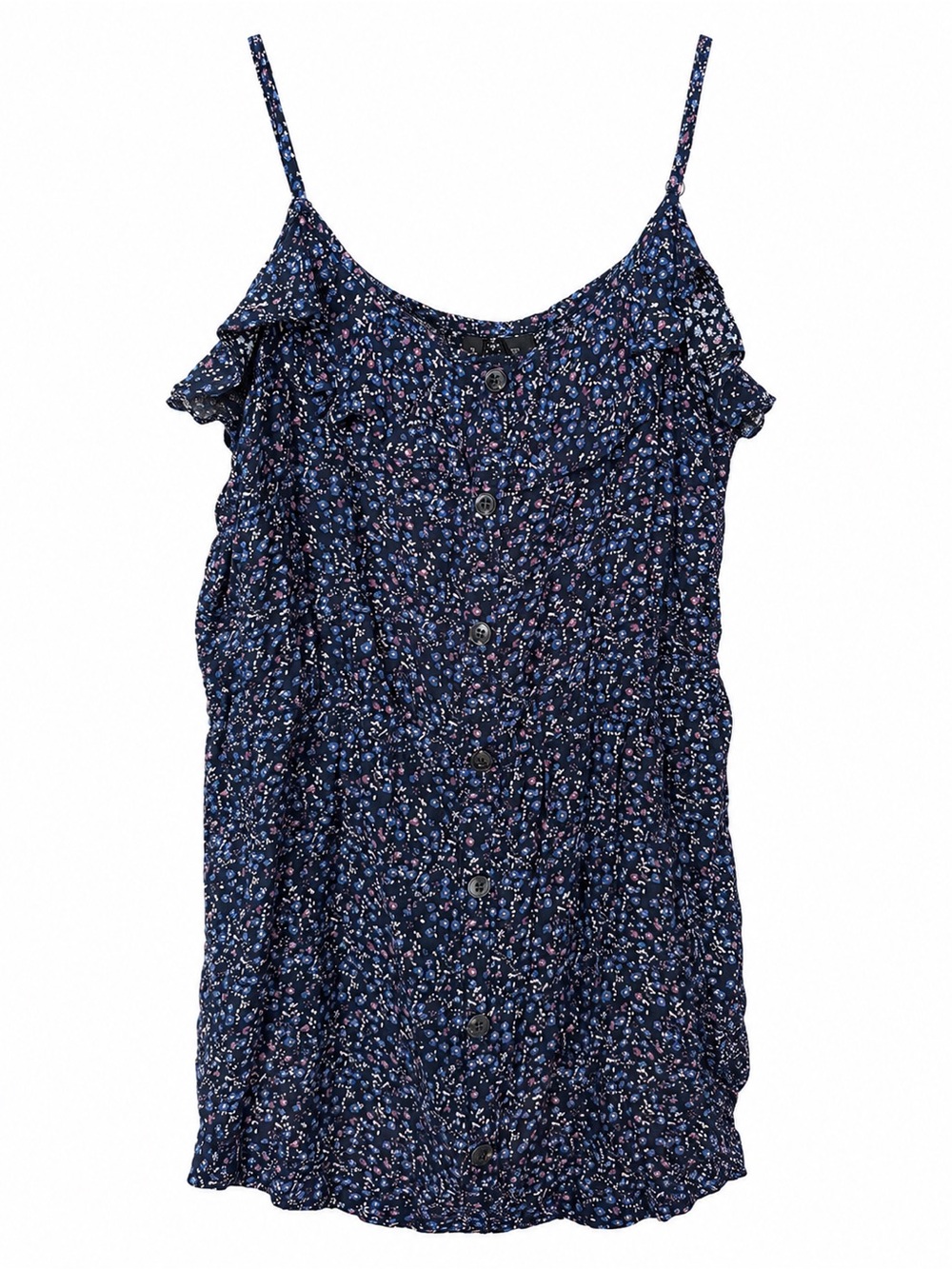 Mango Casual Sportswear Ditsy Floral Button Front Camisole Top Size S